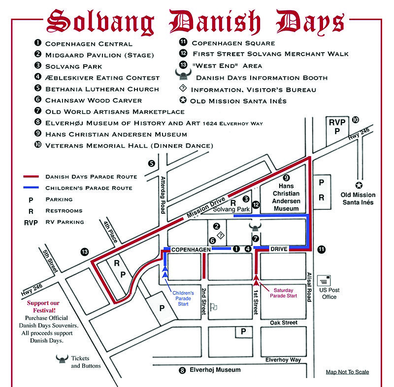 Danish Days starts soon! Here's the schedule of events! Santa Ynez
